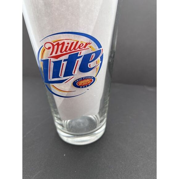 2 Harley Davidson 100th Anniversary Clear Pint Glasses 1993-2003 Miller Lite VTG - Picture 5 of 9